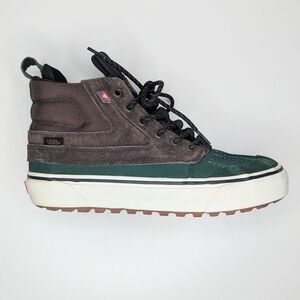 Vans Sk8-Hi Del Pato MTE-2 Lace Up Sneaker Hiking Boot Brown Green Size 8.5